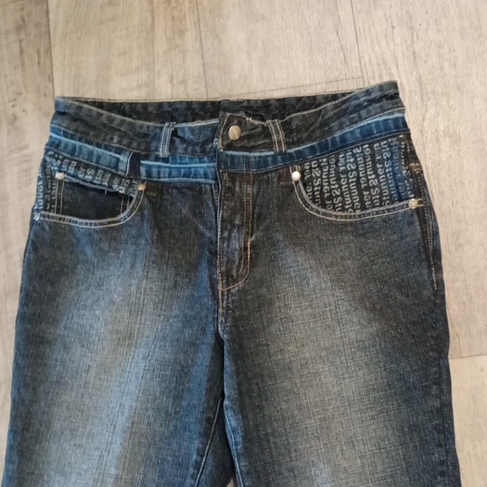 Womens denim jeans Sz 28 ALL TOO STUNNER Straight leg b48